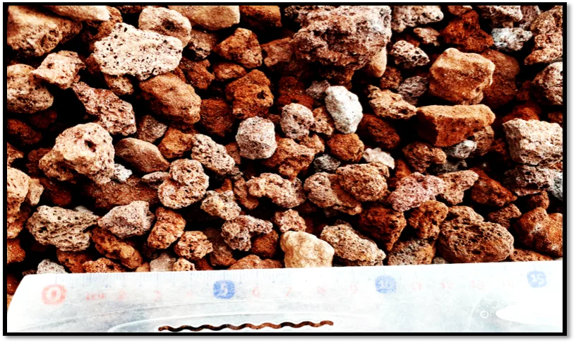 Piedra Volcánica Roja